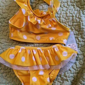 Yellow polka-dot bikini 18 months